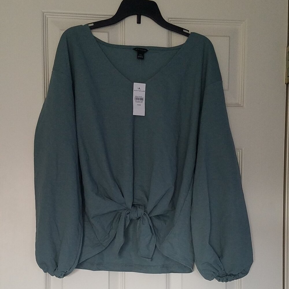 Ann Taylor Tie Front Top Style 532745